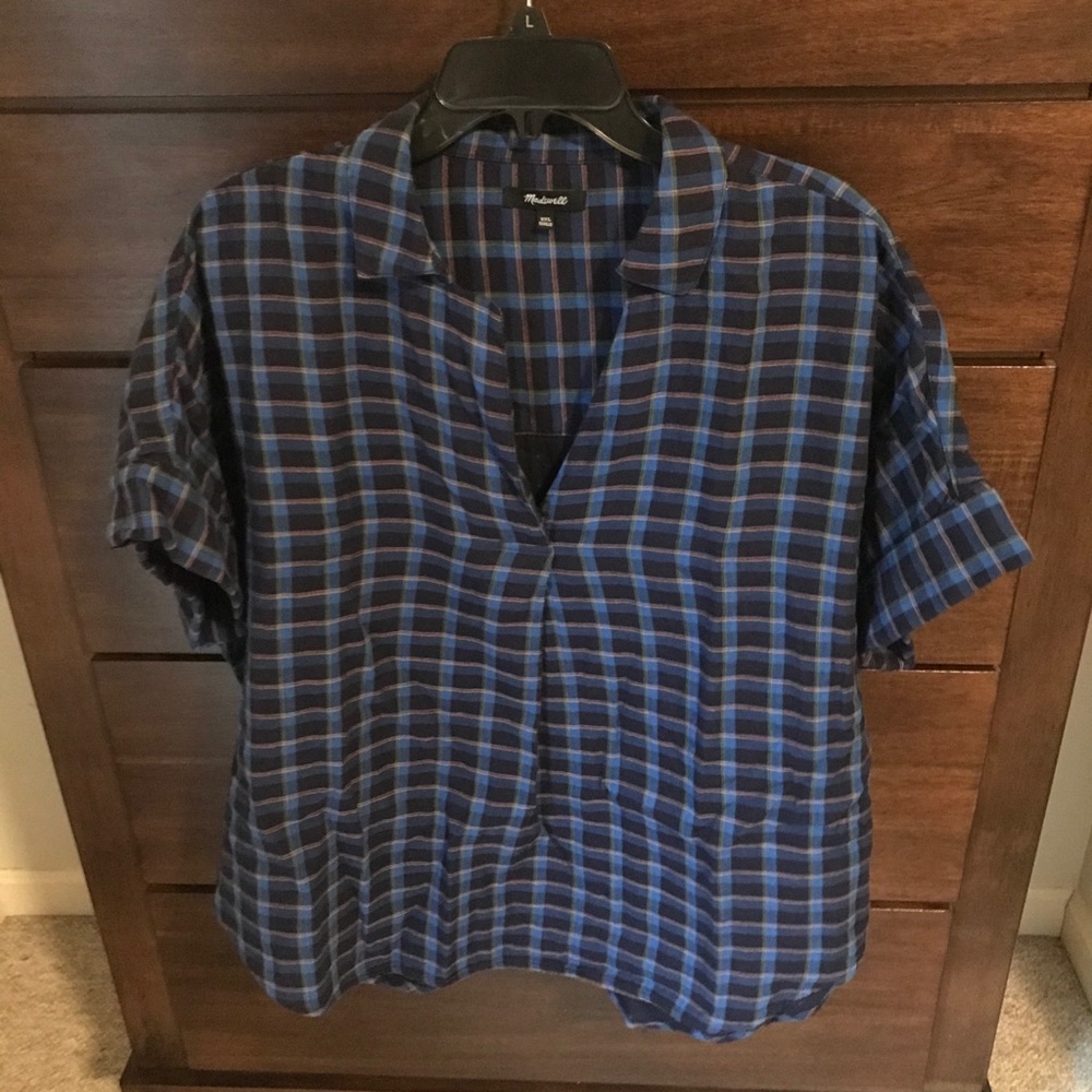 Madewell Double-Faced Park Popover Shirt - XXL